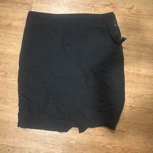 Luxe Black Pencil Mini Skirt